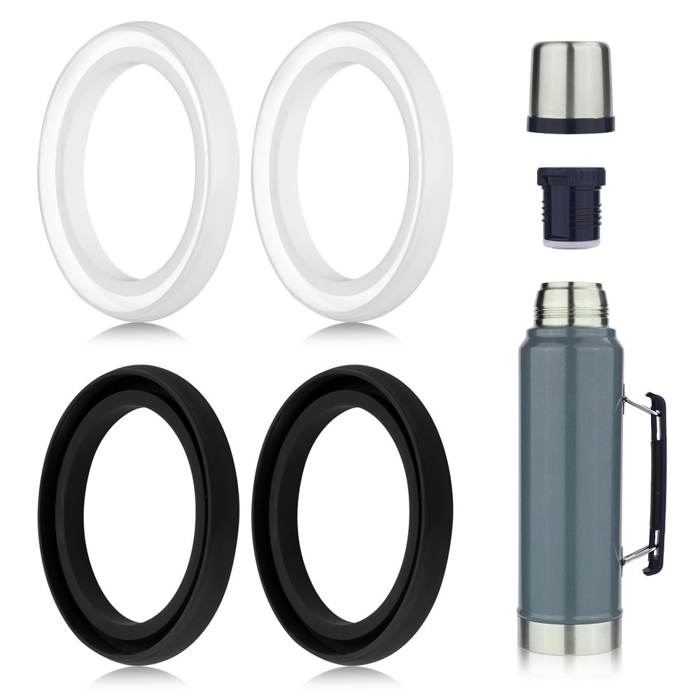 4pcs Silicone Replacement Gaskets for 20oz 1.0 QT 1.5 QT 2 QT 2.5 QT
