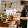 Wooden Replacement Handle for Cooking Pots and Pans, Beige Iron view 3
