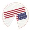 American Flag Print Rustic Thick Xmas Tree Skirt Xmas Holiday Indoor Party Outdoor Decoration Christmas Pattern view 2