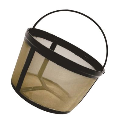 Practical Golden Tone Coffee Filter Sturdy Coffee Filter Coffee Strainer For 4/6/8/12 Cup Basket Styles Coffee Maker