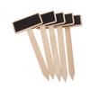 SECFOU 60pcs DIY Mini Wooden Blackboard Signs Garden Plant Labels Stick Chalkboard Decor for Garden Home view 2