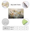Dragonflies & Wildflowers Canvas Wall Art Dragonfly Wall Art Neutral Modern Home Decor Canvas Art Posters for Room Aesthetic And Wall Art Picture Living Room Decor 20x30inch(50x75cm) view 3