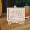 Acrylic Plate Holder - Easel Display Stand, Anti-Slip Photo Frame | Elegant Picture Holder, Sturdy Book Stand To Showcase Pocket Watches, Match Books Office Desk, Shelf, Or Display Table view 4