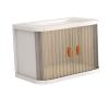 Aqur2020 Desktop Storage Box, Plastic Makeup Organizer Container Foldable Desktop Storage Box with Minimalist Design, Versatile Tissue Holder for Living Room (1 PCS (26.8x16.3x18.2cm)) view 2