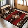 PDENZG Southwest Area Rug, 3x4ft,Aztec Series Rug, Bohemian Rug for Living Room Bedroom, Machine Washable Indoor Non-Slip Rug for Entrance Kitchen Office, Black, Red, Ivory, Green view 4