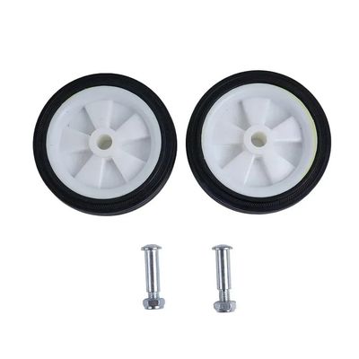 2pcs Air Compressor Accessories Caster Plastic Wheels 5Inch 6Inch Shock Absorption Non-Slip Silent For Pumps Oil-free Machine(2pcs 6Inch Wheel)