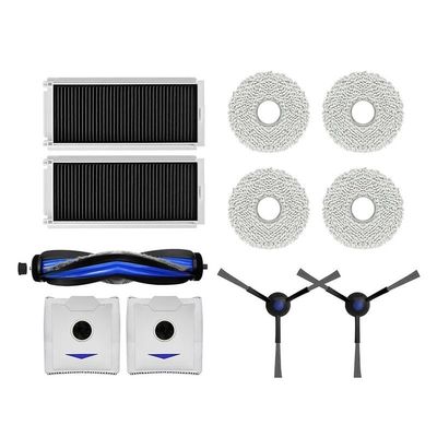 HLSONHENGM for Eco-vacs for Deebot N30 Omni/N30 Pro Omni Robot Vacuum Cleaner Main Brush Side Brush Filter Mop Cloth Dust Bag Accessories kit