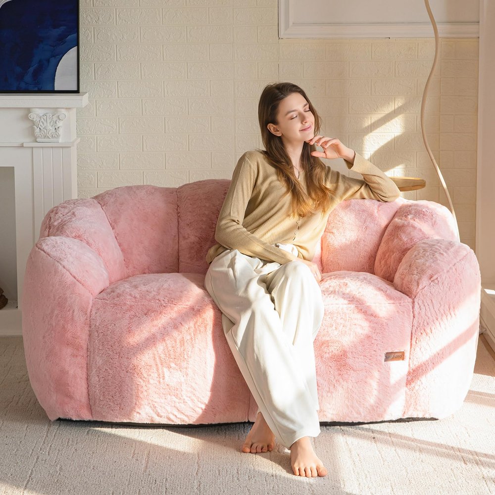 MAXYOYO Bean Bag Chair for Adults, Floral Shaped Bean Bag Sofa