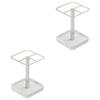 BEBEMOKO 2pcs Toothbrush Holder Stand Multifunctional Makeup Brush Organizer Stable Toothbrush Holder Creative Design Bathroom Storage view 1