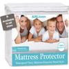 ARlinen 1 PC RV Three Quarter Mattress Protector Fitted Style, Terry Cotton, Waterproof, Breathable, Noiseless Mattress Cover Fits 48 x 75 Mattress Up to 15'' Deep Pocket, White view 1