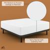 ARlinen 1 PC RV Three Quarter Mattress Protector Fitted Style, Terry Cotton, Waterproof, Breathable, Noiseless Mattress Cover Fits 48 x 75 Mattress Up to 15'' Deep Pocket, White view 3