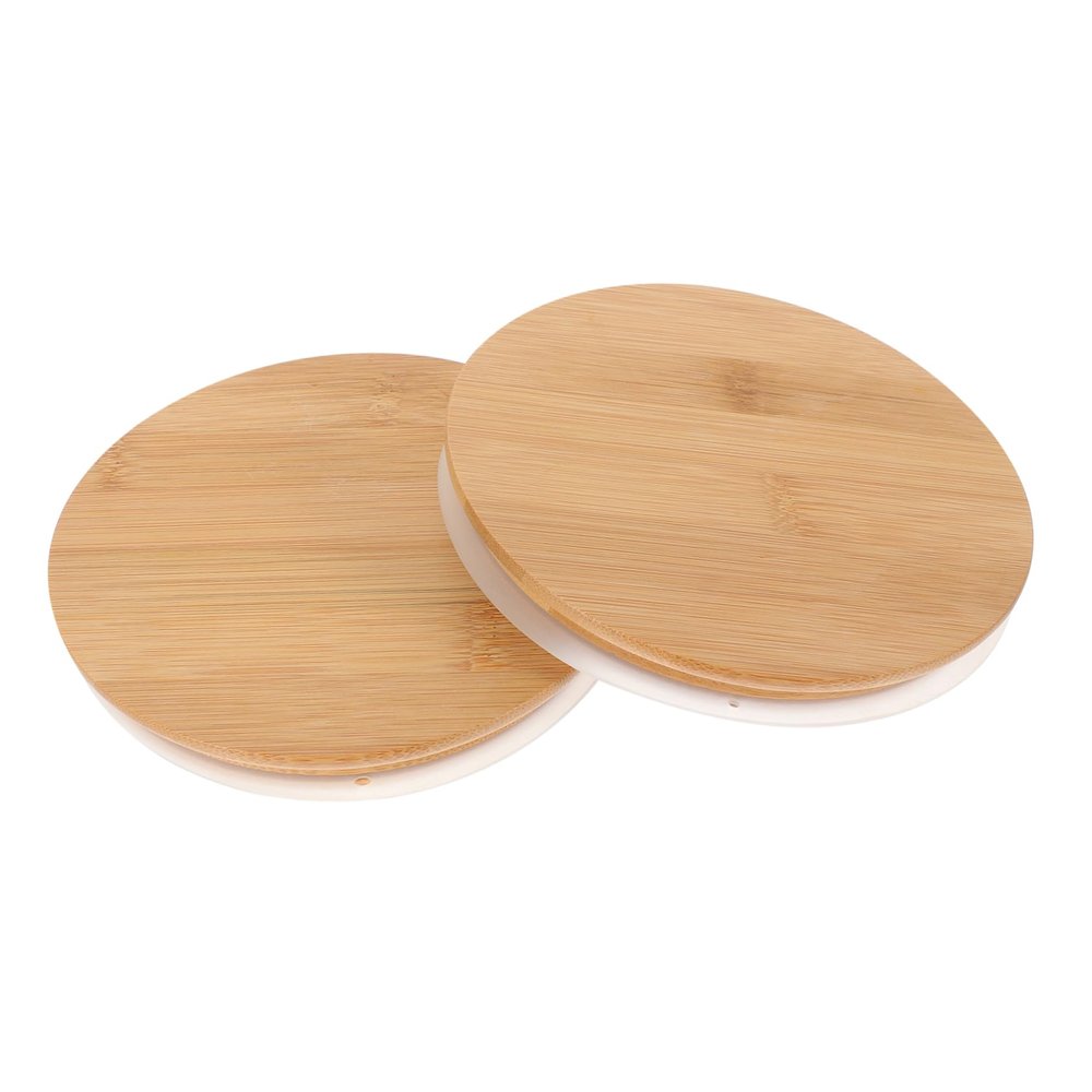 2pcs Lids for Canning Jars Round Sealed Covers for and Jam Jars Reusable Airtight Storage for Bowls and Containers Fits Diameter
