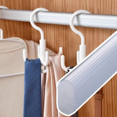 Elitix Heavy Duty Closet Brackets Solid Rod for Hanging Clothes, Small Wardrobe Clothing Storage Organizer Shelf, Cabinet Rail Supports/Organization Pole(Silver,65cm(25 5/8"))
