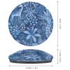 2 Pcs Glass Strong Fridge Magnets,Blue Animal Jungle Printed Round Magnets Refrigerator,Cool Funny Cute Refrigerator Decorative Magnets for Fridge Office Whiteboard Kitchen Cabinets Locker view 2