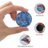 2 Pcs Glass Strong Fridge Magnets,Blue Animal Jungle Printed Round Magnets Refrigerator,Cool Funny Cute Refrigerator Decorative Magnets for Fridge Office Whiteboard Kitchen Cabinets Locker view 3