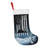 America Flag Oilfield Oil Drilling Gas Rig Worke Polyester Christmas Stockings 2PCS 18In Large Cozy Cable Knit Xmas Stockings Holiday Party Family Decor4 view 2