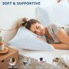 mislili Cooling Pillows Queen Size Set of 2, Adjustable Firm Shredded Memory Foam Queen Pillow, Queen Size Pillows for Stomach Back Side Sleepers, Washable Cover, with Extra Fill view 4