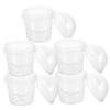 Ipetboom 5pcs Plastic Bucket with Lid, 750ml Snack Container view 1