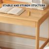 Yadlan Solid Wood Kids Study Desk, Home Office Small Children Study Desk with Drawer Small Space, Computer Workstation & Writing Table for Kids Bedroom White 80cm view 4