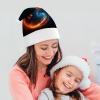 LPSBVNM Adult Christmas Hat,Fire And Ice Dragons Printed Unisex Santa Hat New Year Holiday Decoration Hats for Christmas Festive Holiday Party Supplies view 4