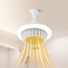 Bathroom Ceiling Heater Fan Light, 600W Electric Ceiling Heater with Remote Control Five-speed Regulation Ceiling Mounted Heater Fan for Indoor Home Kitchen Living Room (Yellow-110V) view 1