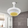 Bathroom Ceiling Heater Fan Light, 600W Electric Ceiling Heater with Remote Control Five-speed Regulation Ceiling Mounted Heater Fan for Indoor Home Kitchen Living Room (Yellow-110V) view 2