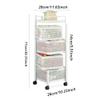 EHVYBDX Kitchen Rotating Storage Shelves Rack with Wheels 2 Tier Standing Vegetable Storage Trolley Basket Household Corner Organization Black view 2