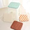 GROWTHLIN Indoor Seat Cushion Chair Pads Square Chair Pads Bar Stool Seat Cushion with Ties 11 x 11 Inch Stool Cushion Cover Barstool Cushion Seat Pad Set of 2 (11x11 inch Beige) view 2