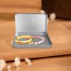 Tin Box Tinplate Metal Box, 7x4x0.6" Rectangular Empty Tin Box Container with Hinged Lids Silver Storage Tin Box for Cards, Craft, Jewelry, Pen, Eraser, Pill, Candy Organize. view 3