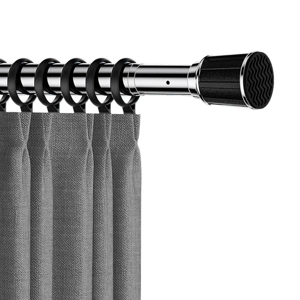 Anti-Slip Shower Curtain Rod, Tension Curtain Rod 40-490cm Adjustable, No Drilling Bathroom Spring Loaded Shower Rods, Stainless Steel No Rust Tension Shower Rod for Doorway Windows(Silver,122"-157")