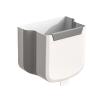 KIEUIENK Hanging Trash Can, Small Kitchen Trash Can, Foldable Kitchen Trash Bin, Wall Mounted Trash Can for Home Kitchen (White, Medium) view 1
