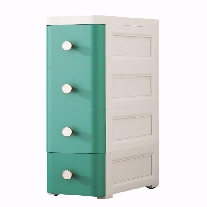Bathroom lockers,Slim Bathroom Storage Cabinet, Width 25cm Toilet Paper Cabinet, Toilet Paper Holder Stand for Office, Bathroom, Kitchen(Wit)(Green)