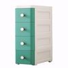 Bathroom lockers,Slim Bathroom Storage Cabinet, Width 25cm Toilet Paper Cabinet, Toilet Paper Holder Stand for Office, Bathroom, Kitchen(Wit)(Green) view 1