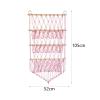BPTCUE Stuffed Hammock Stuffed Toy Net Macrame Decor Organizer Holder Wall Hanging Storage for Kids Bedroom Living Room, Pink(Pink) view 3