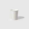 Coterie Gold Pinstripe Paper Cups (Set of 10) - Decorative & Durable Disposable Cups for Bridal or Birthday Party, Baby Shower, Tea Party & Summer Gatherings | 9oz Paper Cups view 1