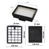 YXycDmfsV 1 Pc Dust Container Filter & 1 Pc Exhaust Filter Compatible with Aldi 800820 EasyHome Compatible with 90946 Washable Fleece Material view 2