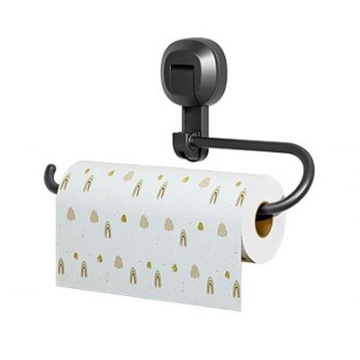 PBENO Paper Towel Holder Hook Suction Cup Kitchen Special Plastic Wrap Storage Rack Toilet Paper Rack Rag Holder Roll Paper Holder Paper Holder(Gray)