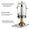 Commercial Cold Drink Machine with Tap, Stainless Steel Beverage Dispenser for Parties Events Catering Restaurant Home Juice Tea Lemonade Iced Coffee Cocktails (Gold DoubleHead) view 3