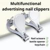 100 PCSBottle Opener Nail Clipper Keychain Versatile Durable, Personalized Color Resin LOGO Image Text or Engraved, Private Customized Party Wedding Christmas Favors Brewery Promotional Items view 4