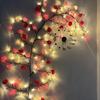 BomKra Rose LED Tree Branch Lights for Wall, Rose Flower Willow Vine Twig Decor Garland with 72 LED Lights and Remote,8 Lighting Modes,Christmas Decorations Indoor for Home Wall Door Window (63inch) view 2