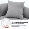4-Seater Chenille Fabric Sofa with 30D Full Sponge & Spring Cushions, Luxurious Sleeper Sectional Sofa for Living Room, Soft Foam Upholstered Furniture with 4 Pillows, Perfect for Apartments (Grey) view 4