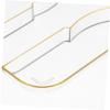 FUNOMOCYA Eid Mubarak Dessert Serving Tray Elegant Transparent Plastic Plate Rim for Ramadan Parties Cakes and Pastries Easy to Clean and for Home and Events view 3