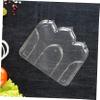 FUNOMOCYA Eid Mubarak Dessert Serving Tray Elegant Transparent Plastic Plate Rim for Ramadan Parties Cakes and Pastries Easy to Clean and for Home and Events view 4