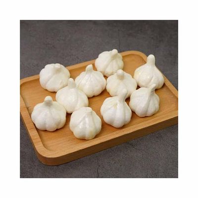 Wanrich 50Pcs Fake Fruit Bright Color Photo Props do Not Fade Table Decoration Fake Vegetable Household ItemsGarlic