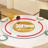 19 23 27 31 35 39'' Glass Lazy Susan Turntable for Dining Table, Large Round Clear Tabletop Rotating Tray, Large Round Clear Tabletop Rotating Tray, Silent & Smooth Spin for Serving Plate Kitchen(Sail view 2