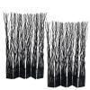 1 2 3 Packs Freestanding Room Separators Divider Wall for Apartment, Black Partition Screen Decorative Panel for Home Office Studio Hotel Dining Room, Bamboo Japanese Style(2pc,Tall 185CM/72.8") view 1