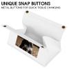 Animal Schnauzer Dog Tissue Box Pu Leather Square Tissue Box Holder Napkins Dispenser Decorative Facial Holder Organizer for Vanity Dresser Night Stand Table Countertop Office Car view 3