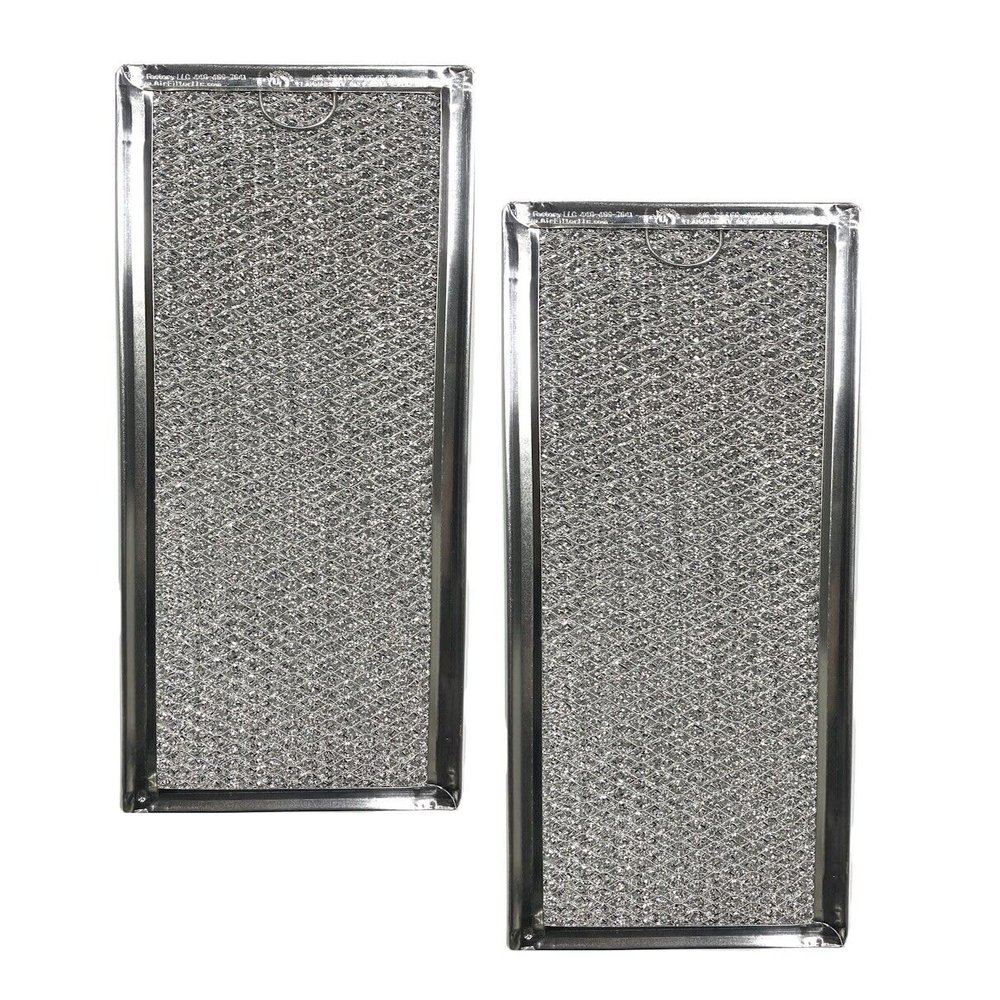 2-PACK COMPATIBLE Replacement for GE AP3417082 ALUMINUM GREASE MICROWAVE FILTER REPLACEMENTS