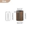 NUPTIO Wood Vases Rustic Centerpiece: 6 Pcs 5.1" Wooden Vase for Home Decor - Brown Small Vase for Wedding Table Living Room Shelf Decor view 4