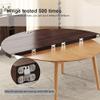 130cm - 200cm Diameter Wood Round Table Top Space Saving,Large Round Foldable Table Top,Catering Banquet Party Table No Legs,Foldable Table Top Extender,Large Round Foldable Table Top Only(D view 4